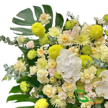 Green flower stand delivery Saigon