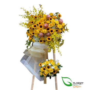 Business grand opening flower