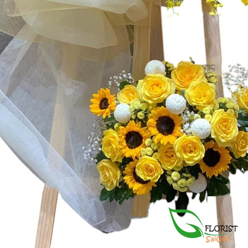 Order business grand oepning flower in Saigon