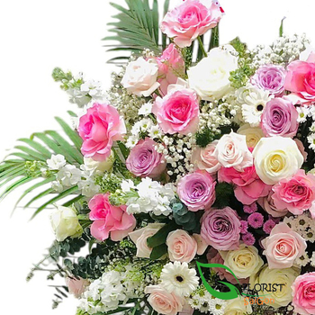 Buy Pink grand opening flowers in Saigon