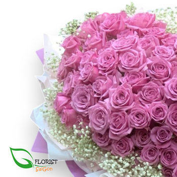 Buy purple rose heart