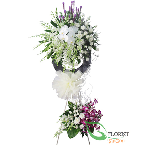 Send sympathy flower arrangement to Saigon