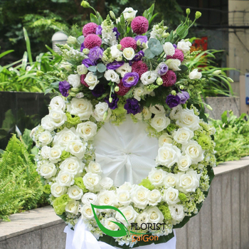 sympathy flower arrangements for funeral Saigon