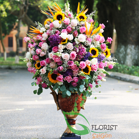 Luxurious flowers in Hochiminh City