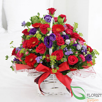 Flower basket for your girlfriend