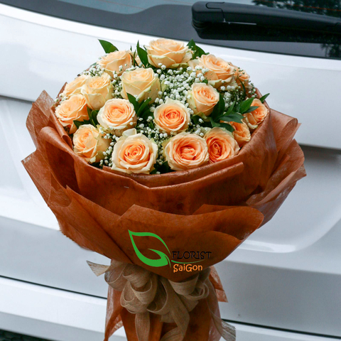 Yellow rose bouquet delivery Saigon