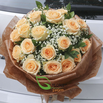 Yellow rose bouquet for birthday delivery saigon