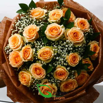 Yellow rose bouquet delivery Hochiminh city