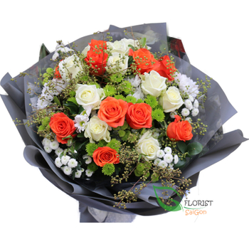 Bouquet flowers arrangement for delivery District 3 SAIGON