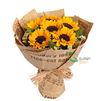 Sunflower bouquet congratulation graduation