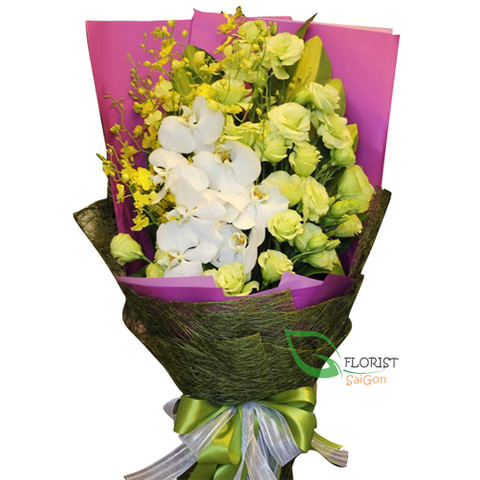 Send love to Saigon with orchid bouquet