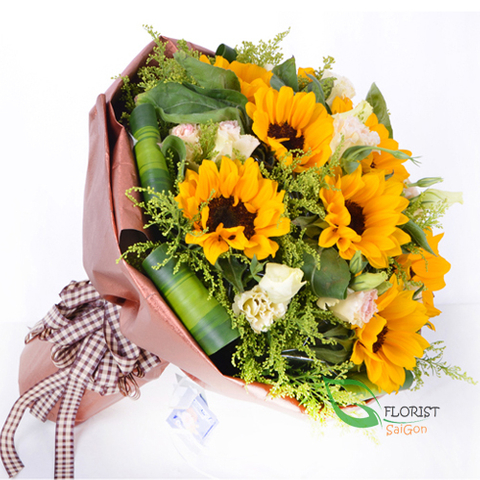 Sunflower bouquet for mother's day