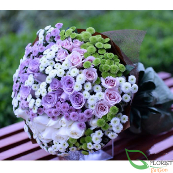 Romantic purple flowers