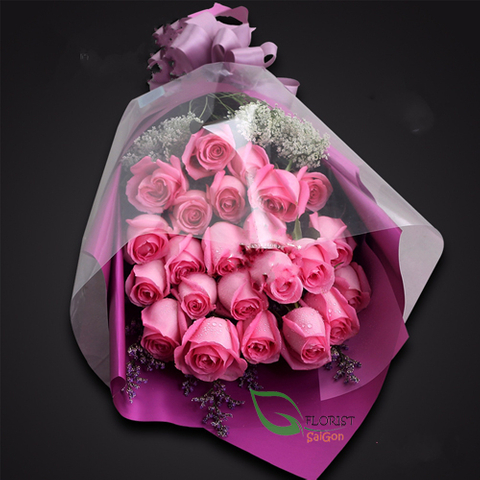 Pink rose bouquet Saigon