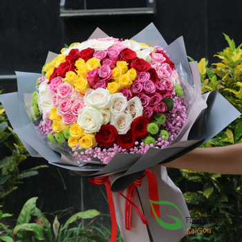 Mixed rose bouquet Saigon