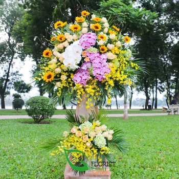 Grand opening flower stand Saigon