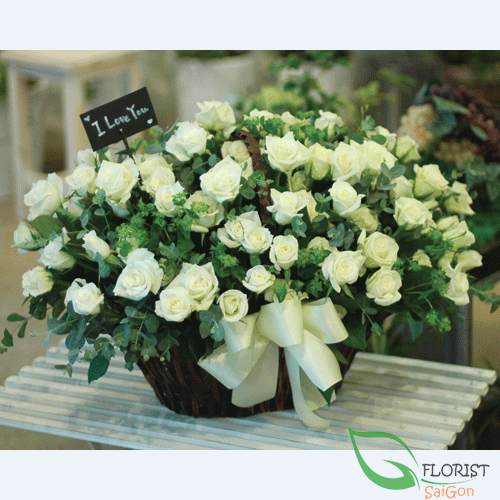 Send 99 white roses to Saigon