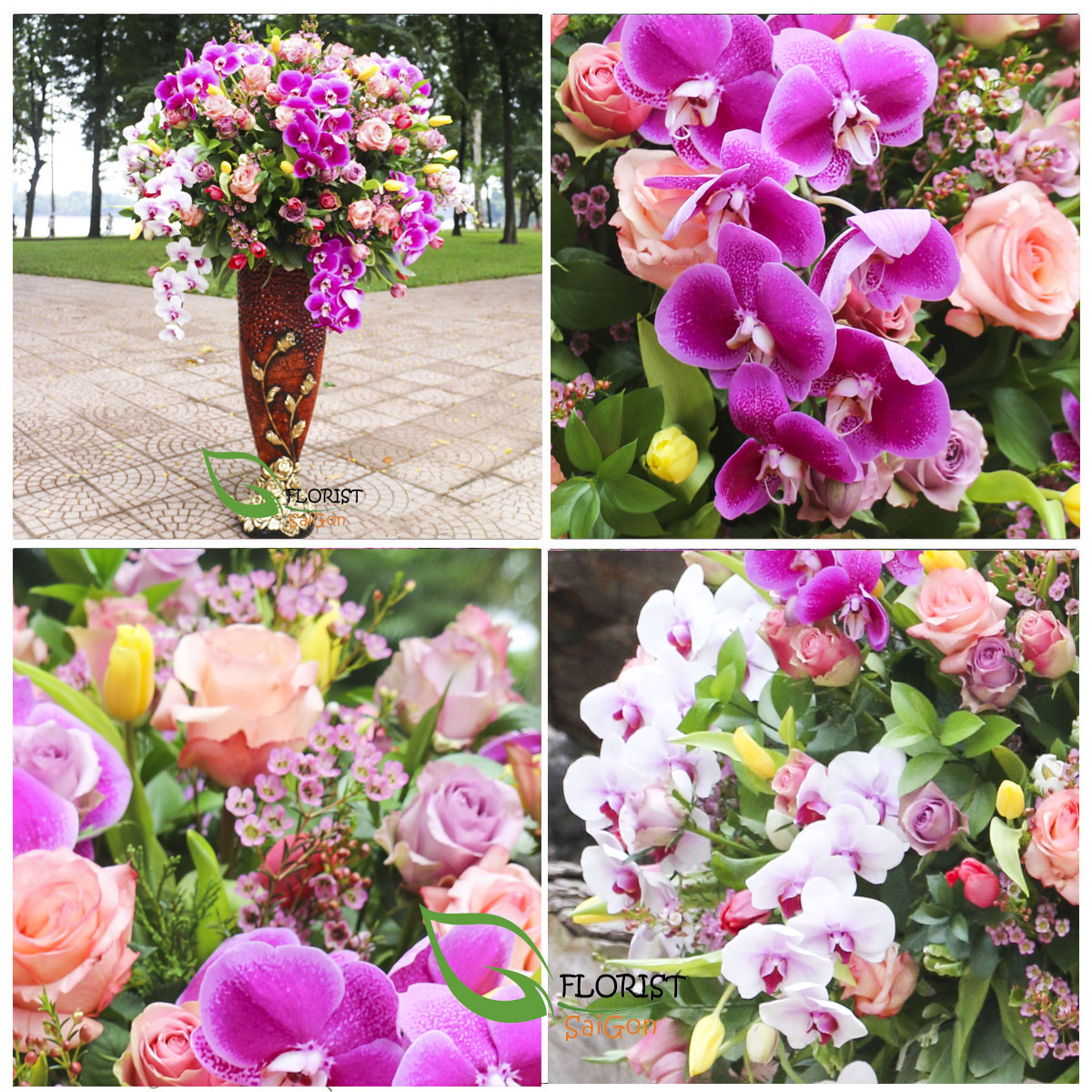 Premium grand opening flower stand in Hochiminh city