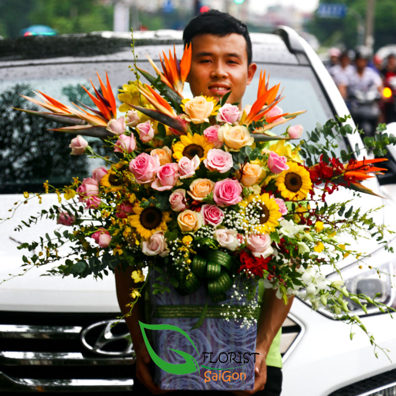 Send birthday flowers gifts to Saigon