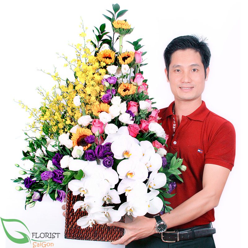Saigon flower basket free delivery district 4
