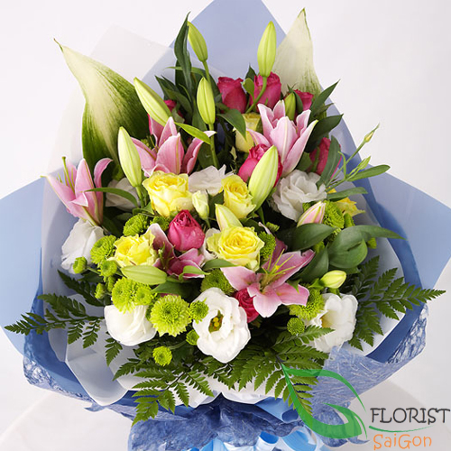 Gifts and birthday flowers to Saigon florist
