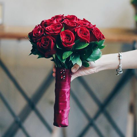 Love and romance flower bouquet