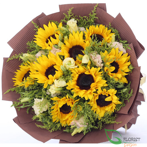 sunflower bouquet delivery in saigon