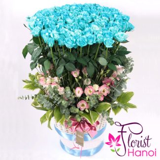 99 blue roses Vietnam flowers shop