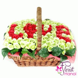 99 roses say I love you forever in Hanoi city