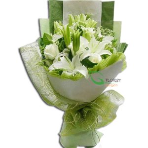 Beautiful flowers in white