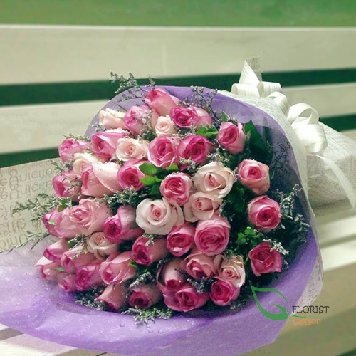 Order birthday flower bunch in HCMC