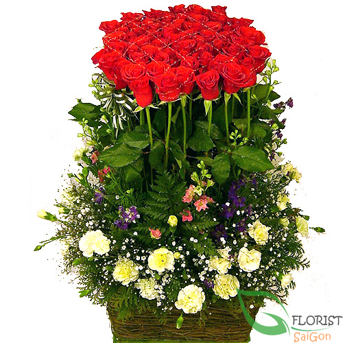 Forever love flower arrangement