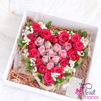 Send flower box beautiful to Hanoi city