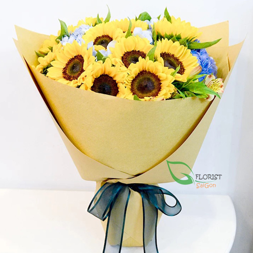 Online sunflower delivry Saigon