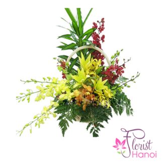 Basket for happy birthday in Hanoi