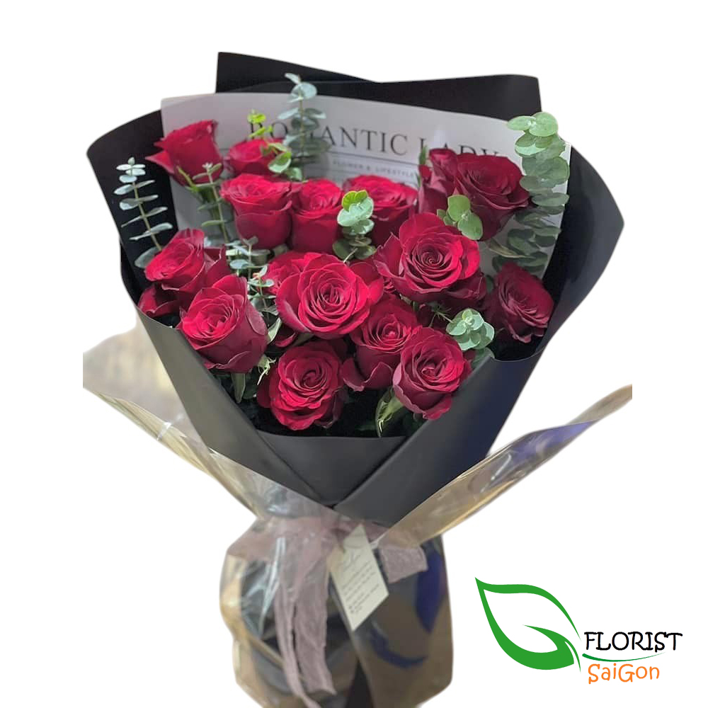 Order beautiful rose bouquet delivery Saigon