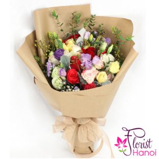 Beautiful mixed flowers for birthday