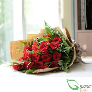 Beautiful red rose bouquet