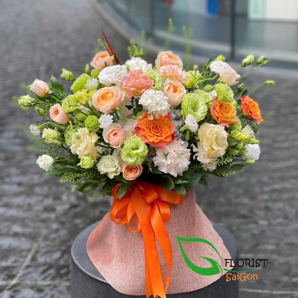 Birthday basket happy birthday in HCM city