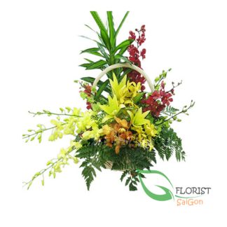 Birthday basket happy birthday in HCM city