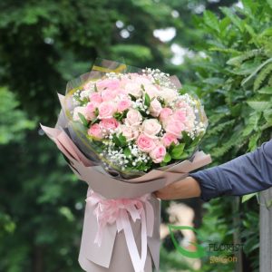 Birthday rose bouquet Saigon