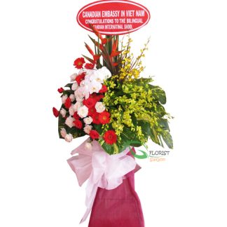 Congratulation flowers for opening in Saigon