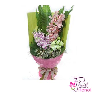 Cymbidium orchids bouquet for mommy