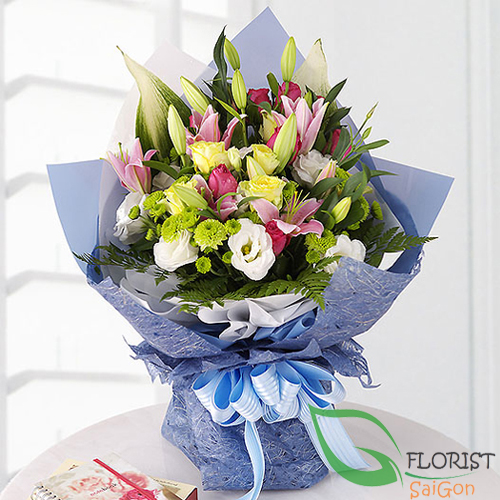 Birthday flowers gifts to Saigon