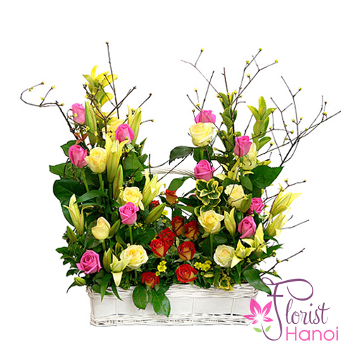 Hanoi birthday flowers and wishes free delivery