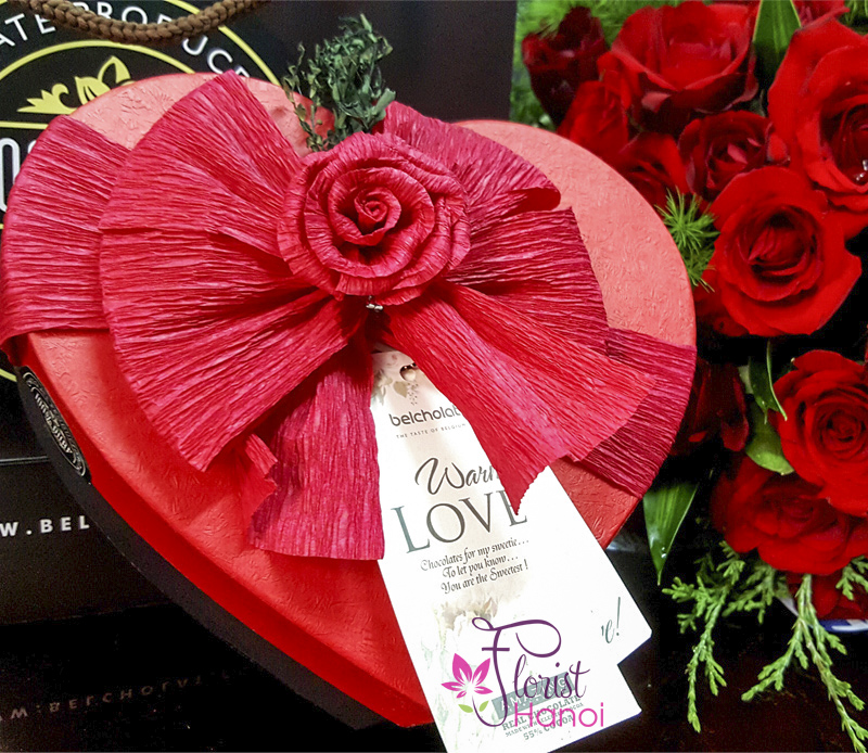 Hanoi heart chocolate box free shipping