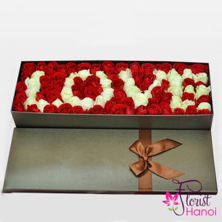 Love flowers box in Hanoi