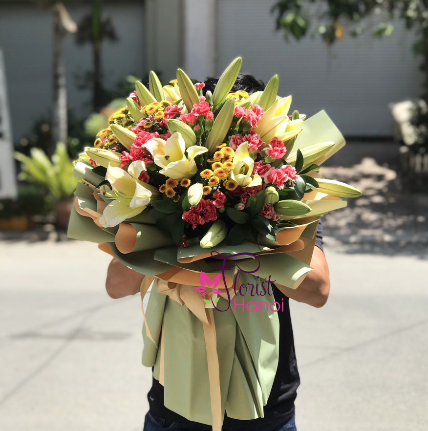 Mothers day flower bouquet delivery Hanoi