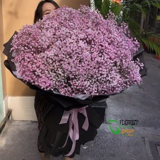 Pink babies breath bouquet BIG SIZE