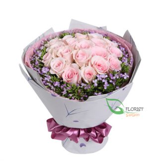 Pink roses for Valentines day